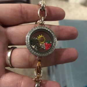 Oragami Owl bracelet with pendants